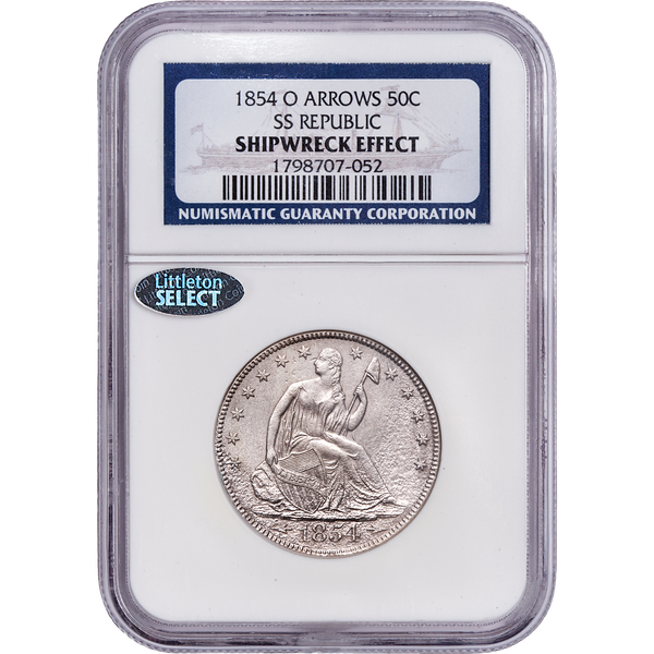 1854 O ARROWS 50C MS | Coin Explorer | NGC