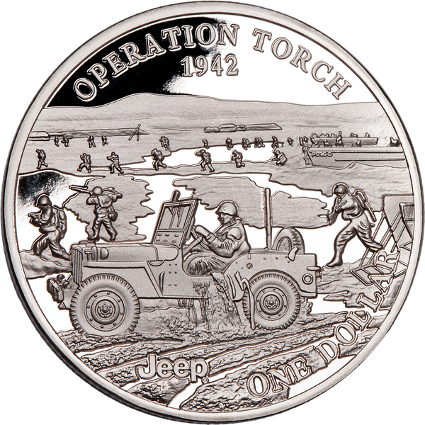 2025 Jeep Battles of WWII Liberia $1 Series - Operation Torch