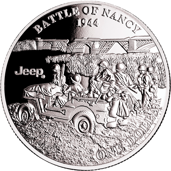2025 Jeep Battles of WWII Liberia $1 Series - Battle of Nancy