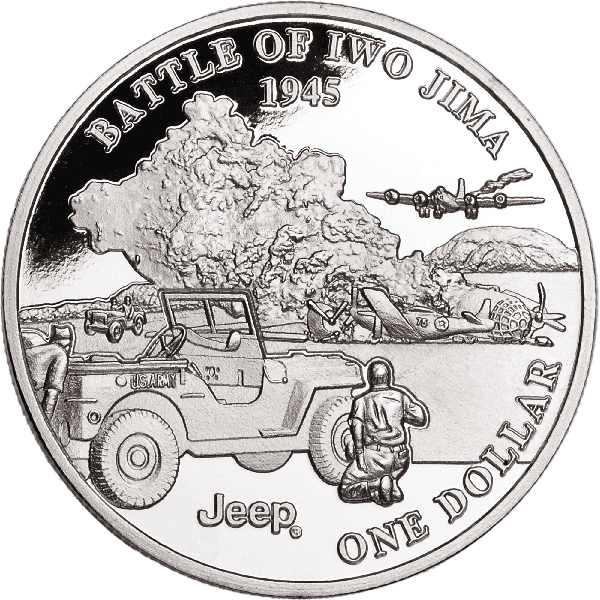 2025 Jeep® Brand Battles of WWII Liberia $1 Series - Battle of Iwo