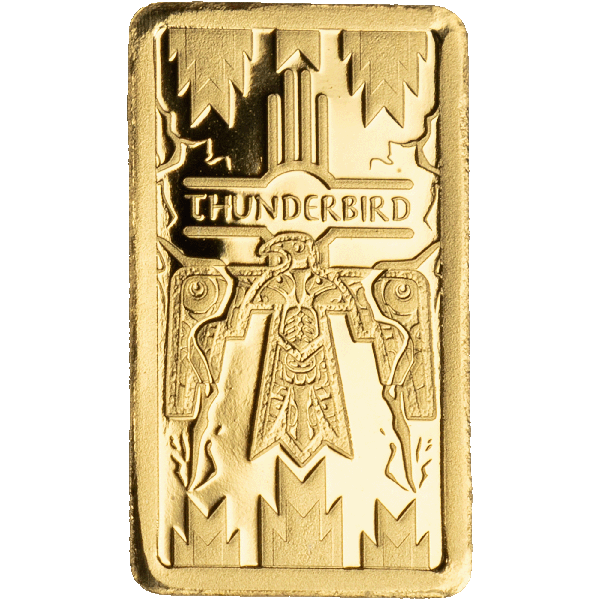 Liberia Oglala Lakota Sioux Gold $20 Thunderbird Bar | Littleton