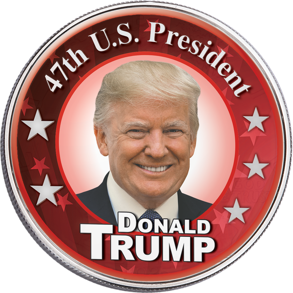 Colorized 47th U.S. President American Silver Eagle