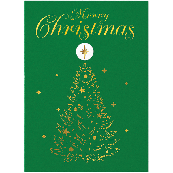 Christmas Gold Greeting Card