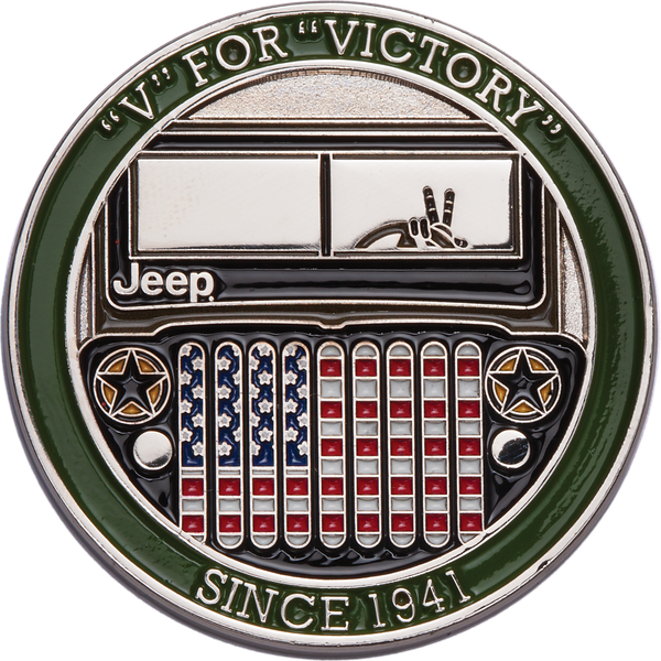 Jeep V for Victory Challenge Coin