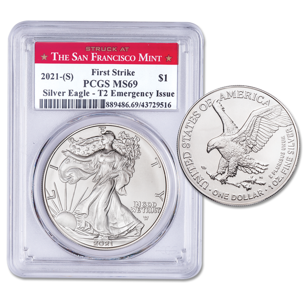 2021 Type 2 $1 Silver American Eagle - Emergency Issue | Littleton