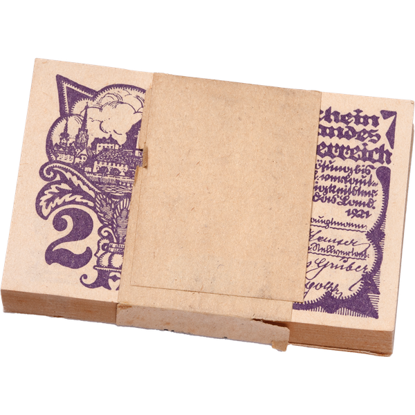 Original Pack of 1921 Austria 20 Heller Notgeld Notes | Littleton