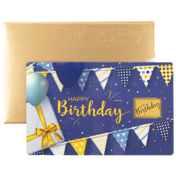 Happy Birthday Gold Coin Greeting Card