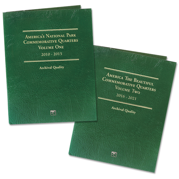 2010-2021 Volumes 1 & 2, America's National Park Quarter Series Classic Folders