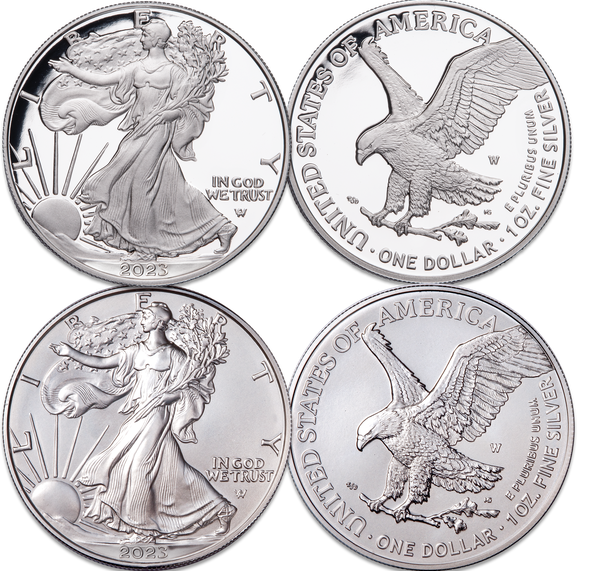 2023-W Burnished & Proof American Silver Eagles