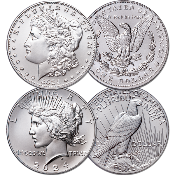 2024 Morgan & Peace Silver Dollars