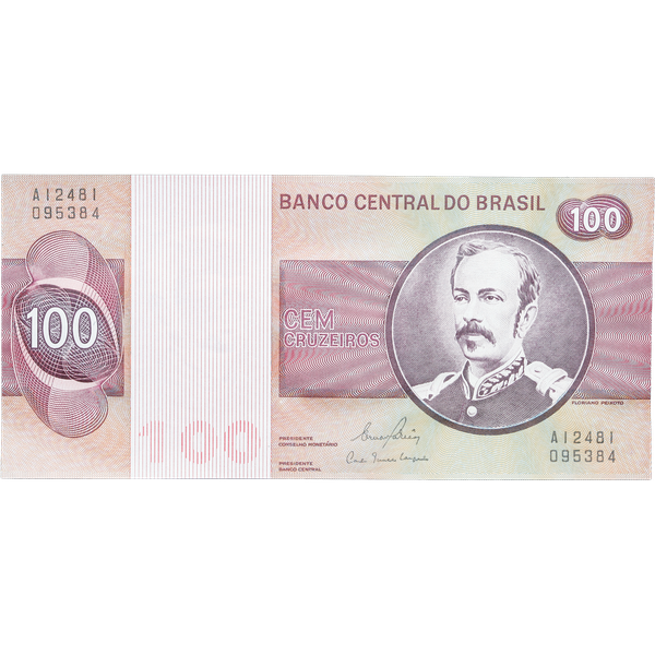 ND (1974-1981) Brazil 100 Cruzeiros, P#195, Uncirculated