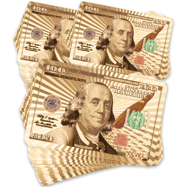 Three Golden Playing Cards
