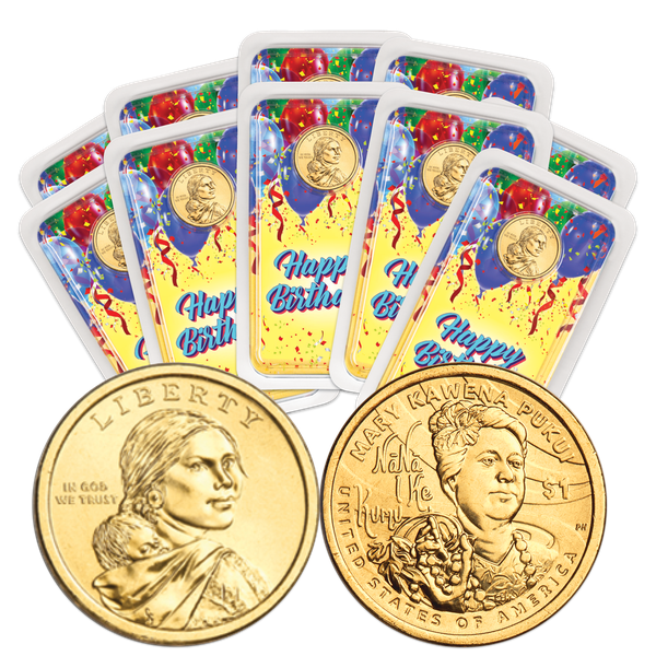 2025 Ten Native American Dollar Happy Birthday Showpaks