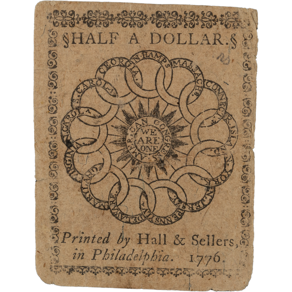1776 Half Dollar Continental Currency