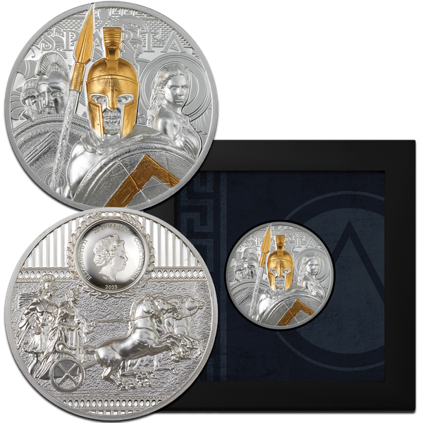 2023 Cook Islands 3 oz. Silver $20 Sparta