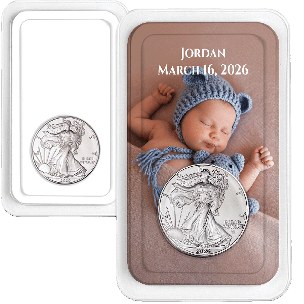 Personalized 2026 American Silver Eagle Showpak | Littleton Coin