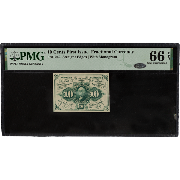 1862-1863 10¢ Fractional Currency Note