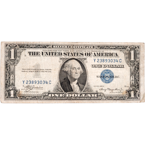 1935A $1 Silver Certificate