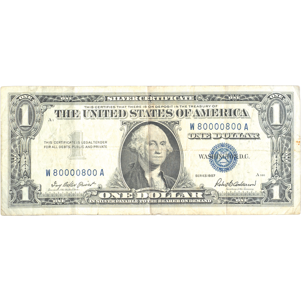 1935G $1 Silver Certificate, With Motto