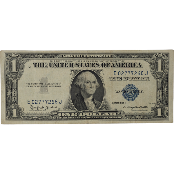 1935H $1 Silver Certificate Littleton Coin Company 59% OFF