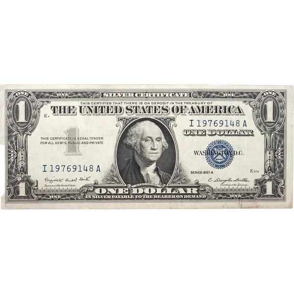 1957A $1 Silver Certificate