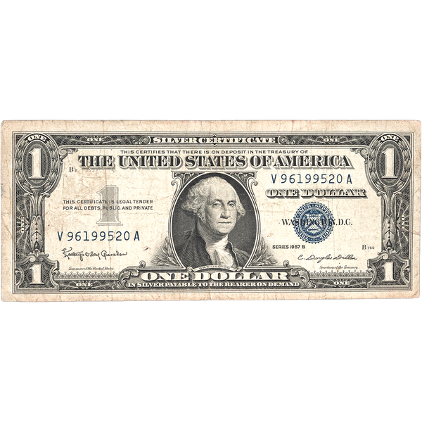 Series 1957b Silver Certificate Value