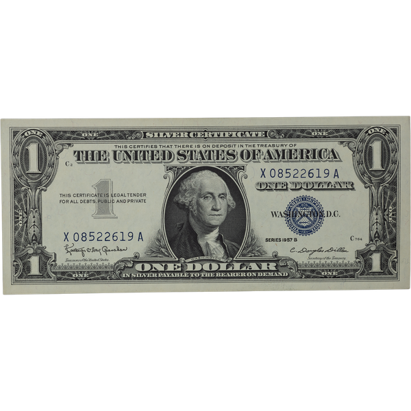 銀桃❤︎ 1957B $1 Silver Certificate CUNC | Littleton Coin Company
