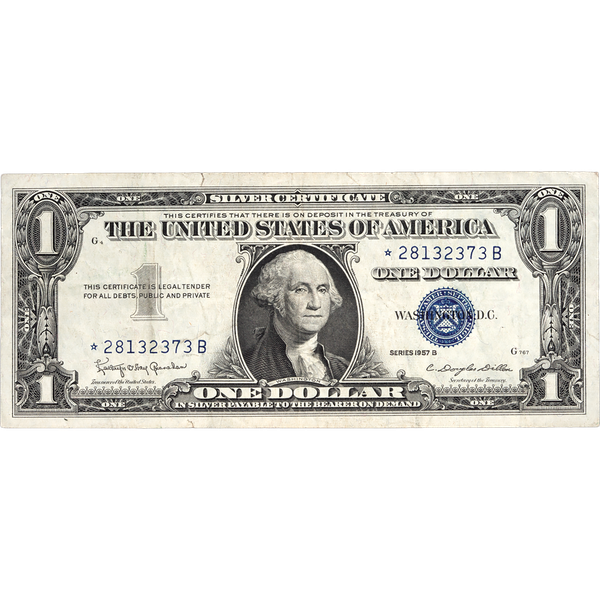 1957B $1 Silver Certificate, Star Note