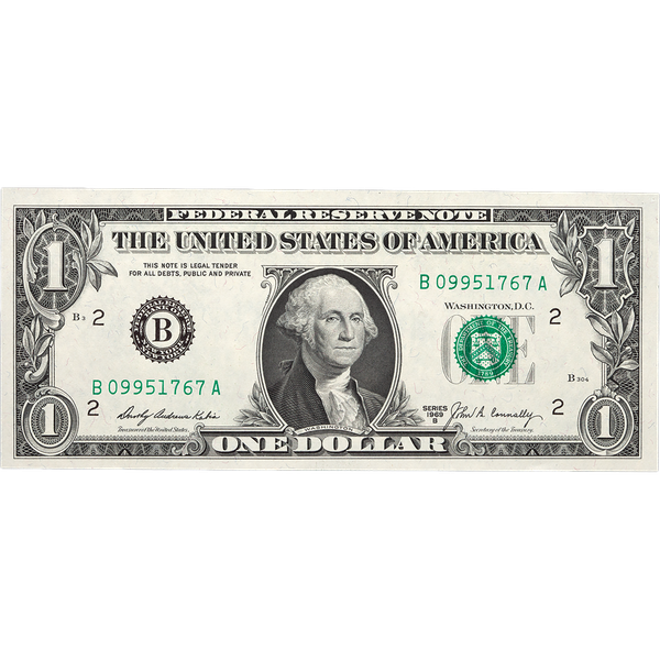1969B $1 Federal Reserve Note, New York | Littleton Coin Company