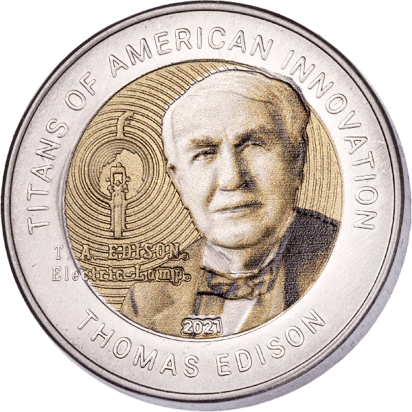 2021 Ghana Titanium 2 Cedis Titans of American Innovation - Thomas