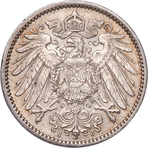 1890-1916 Germany Silver 1 Mark