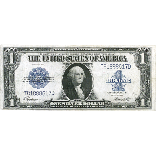 1923 Large-Size $1 Silver Certificate
