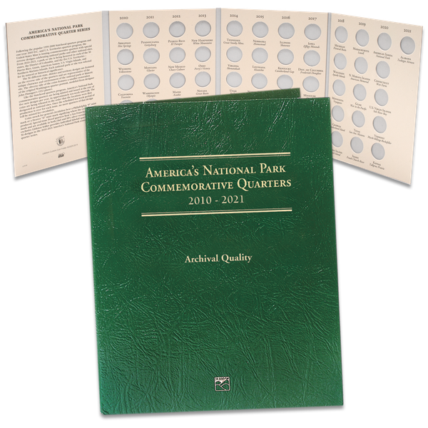 2010-2021 America's National Park Quarter Series Classic Folder