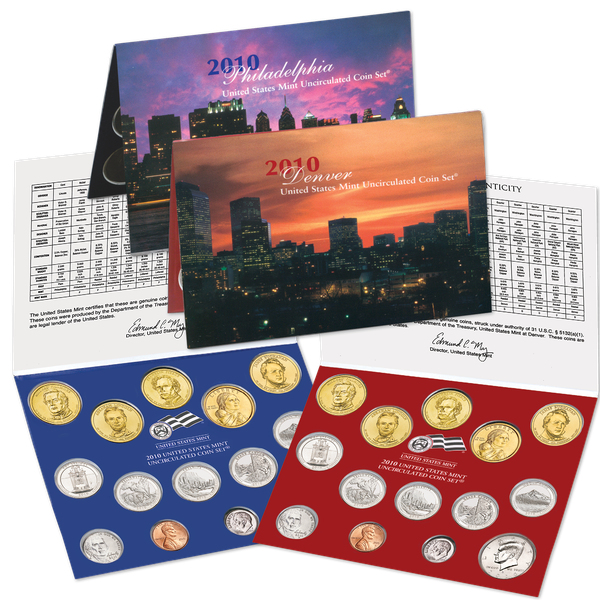 2010 2011 2012 2013 2014 2015 Mint Set U.S. Mint P and D