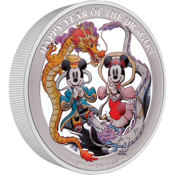 2024 Niue 3 oz Silver $10 Disney Year of Dragon |LittletonCoin