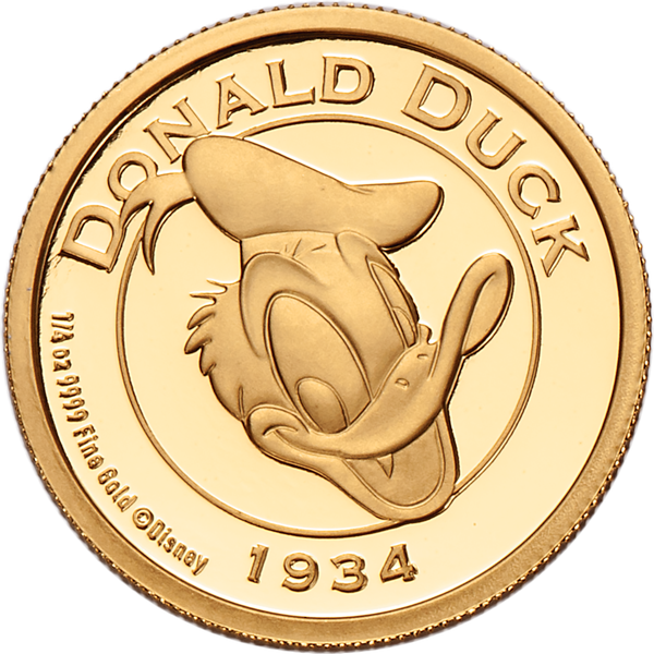 2024 Niue Gold $25 Donald Duck
