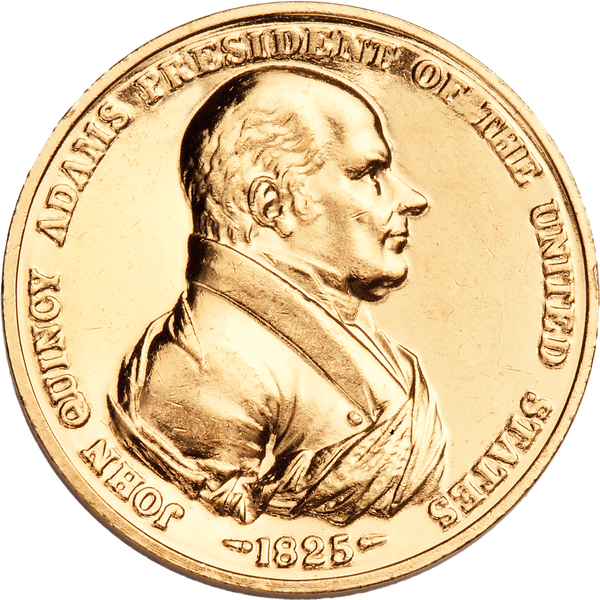 Gold Plated John Quincy Adams Medal