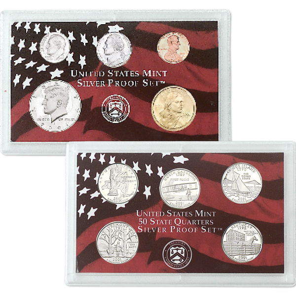 2001-S U.S. Mint Silver Proof Set