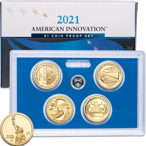 2021-S U.S. Mint American Innovation Dollar Proof Set | Littleton