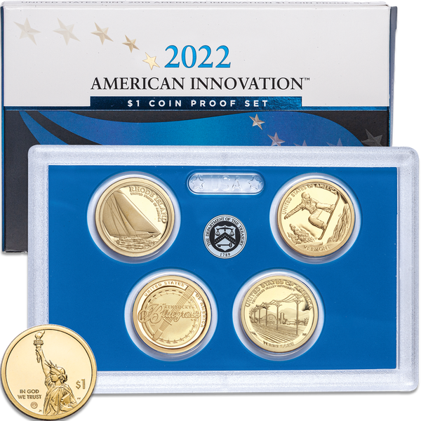 2022 P, D American Innovation 8 Coin Set 1 Dollar Coins Philadelphia and  Denver Mint Uncirculated at 's Collectible Coins Store