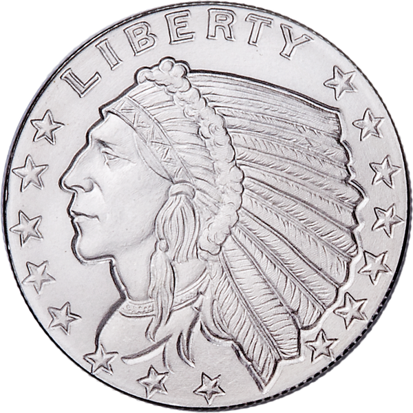 Indian Head Silver Round