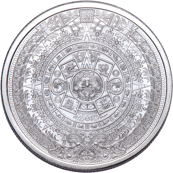 Aztec Calendar 1/2 oz. Silver Round