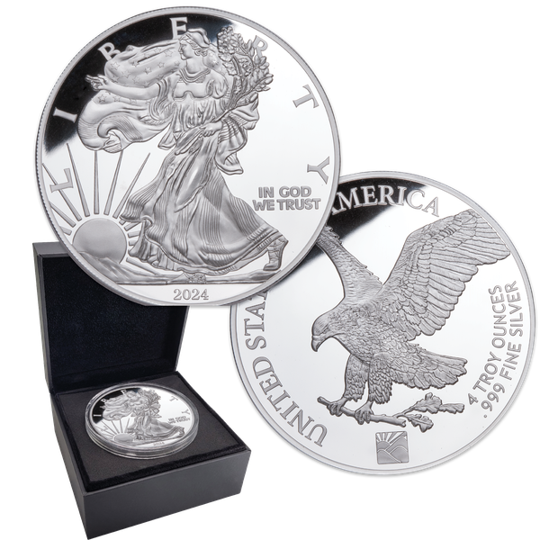 2024 4 oz. American Silver Eagle Replica | Littleton Coin