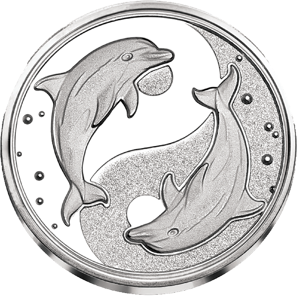 Yin-Yang Dolphins 1/4 oz. Silver Round | Littleton Coin Company
