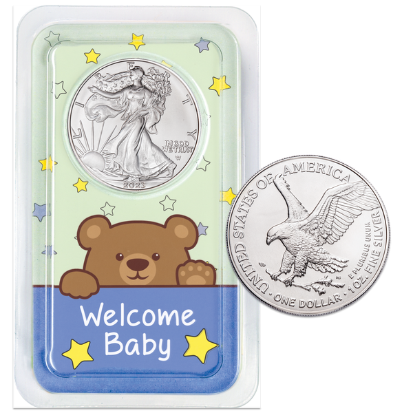 2023 American Silver Eagle in New Baby Showpak