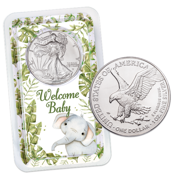 2025 American Silver Eagle in New Baby Showpak