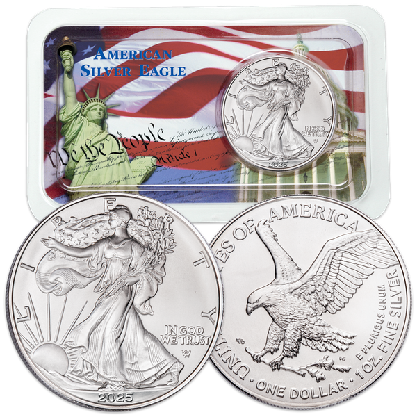 2025 American Silver Eagle in Freedom Showpak