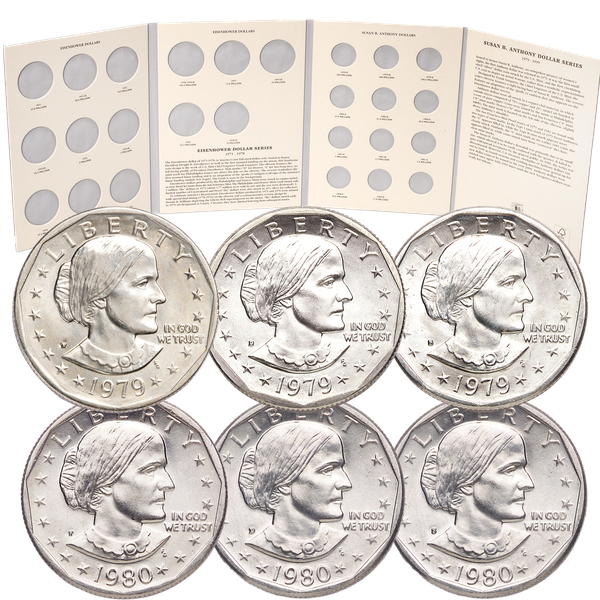 1979-1980 All-Mint Susan B. Anthony Dollar Set