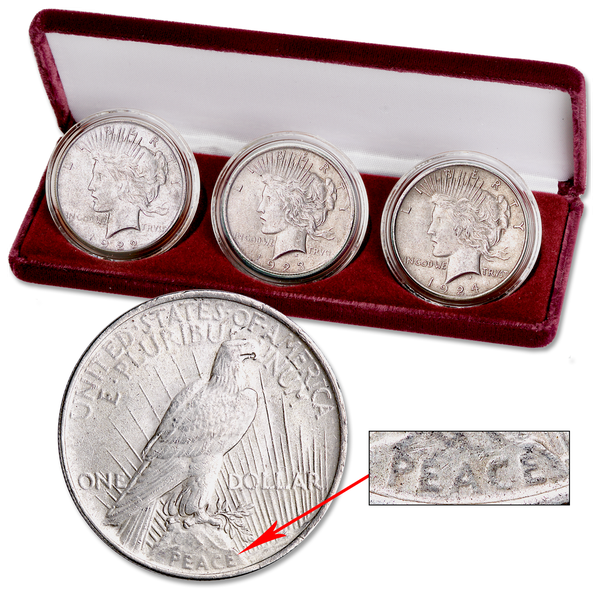 1922-1924 Peace Dollar Year Set