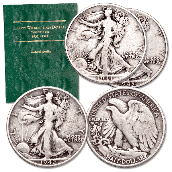PDS Liberty Walking Half Dollar Set | Littleton Coin Company